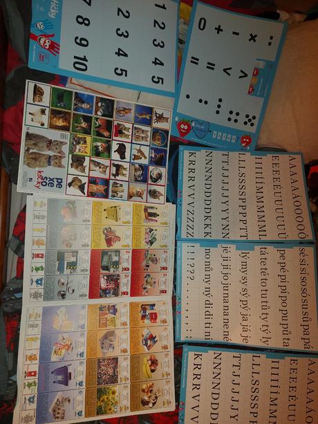 Pexeso, písmenka, čísla, 