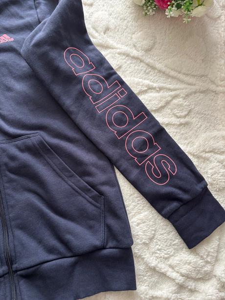 K3/ mikina modrá dívčí adidas - v.14/15 let, adidas,164