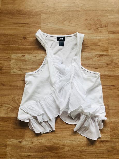 Bila vzdušná vesnička s volavky h&m xs, h&m,xs