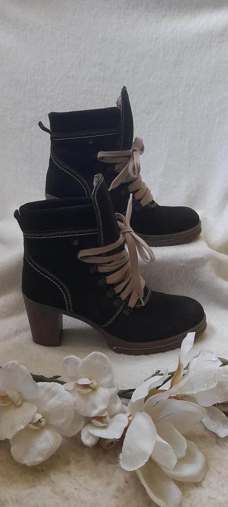 Polokozačky na blokovém podpatku, lasocki,40