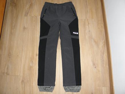 Softshellové kalhoty s fleecem zn. wolf vel.140, wolf,140