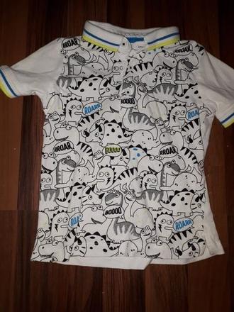 Polo tričko s dinosury 98 matalan, matalan,98