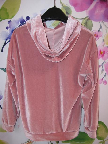 Elastická velurová mikina s kapucí, george,140