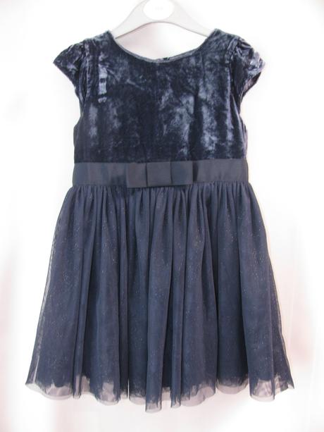 Luxusní, tmavě modré,tylové šaty-jasper conran, 98