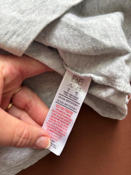 Triko šedé s flitri - v.11/12 let, f&f,152