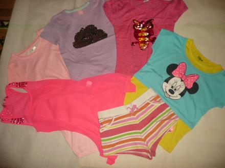 Tričko neon minnie šaty vel 7/8 let 4ks, 122–134