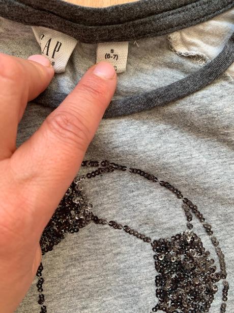 Triko & tričko s flitry gap vel. 128/134, gap,122