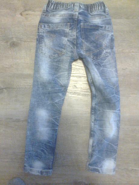 Džíny trhaný efekt, šisované, slim fit, kiki&koko,110