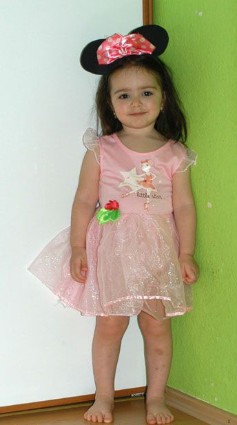 Karnevalové šaty myška little star+čelenka s oušky,