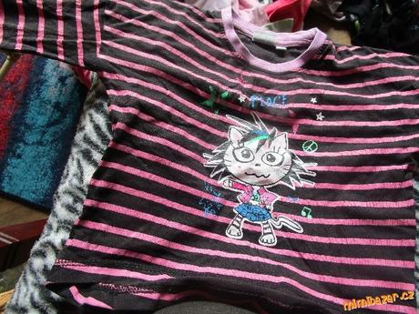 Tričko na donošení pruhované, 86