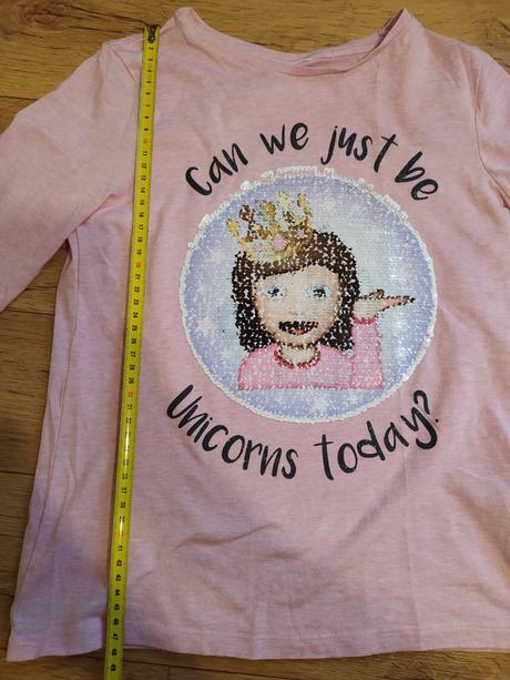 Triko dívčí, s měnícími flitry, vel. 134, 134