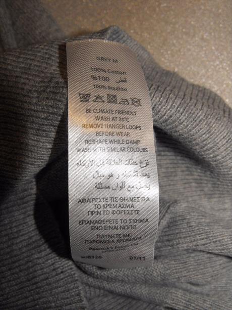 Dlhý sivý pulóver miss e-vie, evie angel,128