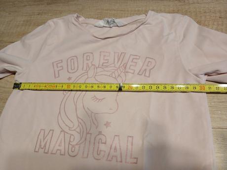 Tričko hm dlouhý rukáv unicorn vel. 122/128, h&m,122