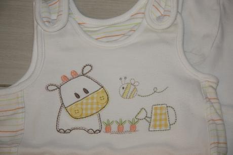 Komplet - triko + letní dupačky, marks & spencer,74