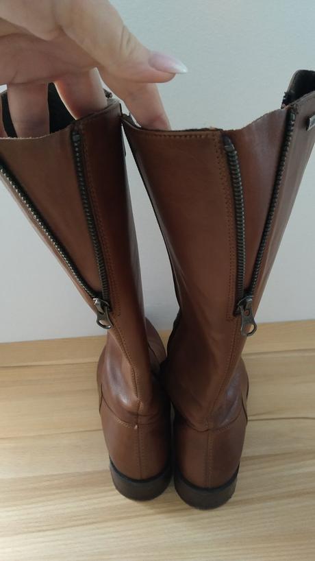 Kožené kozačky lasocki, vel.36, lasocki,36