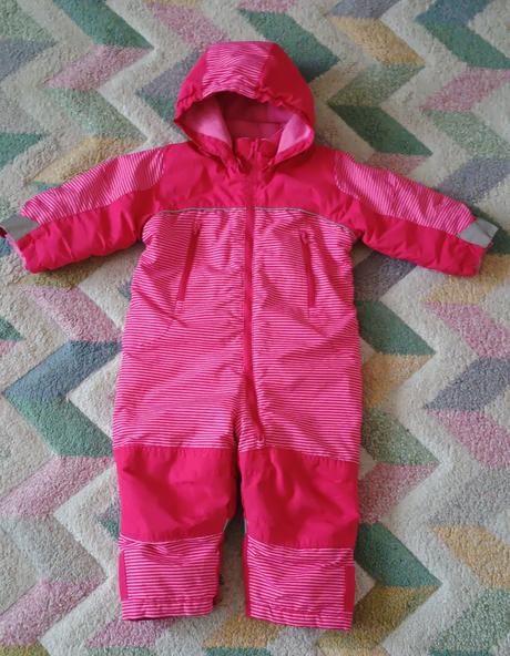 Komplet- zimní kombinéza h&m +softshellové kalhoty, h&m,86