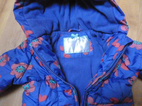 Kytkatá zimní bunda 9-12 m, mothercare,80