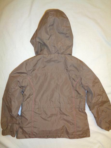 Luxusní hnědá bunda s růžovým prošíváním, topolino,116