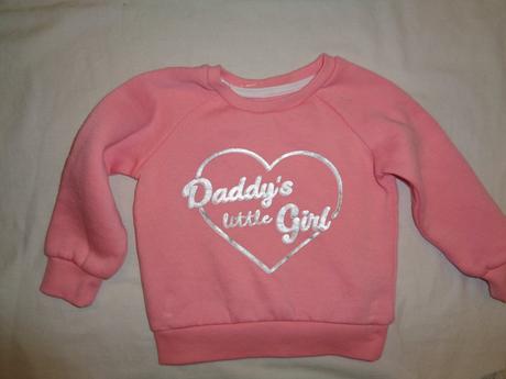 Krásná růžová mikina se srdíčkem, primark,80