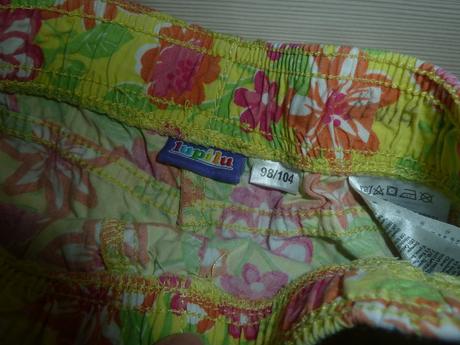 Květované plátěné kraťasy, lupilu,98