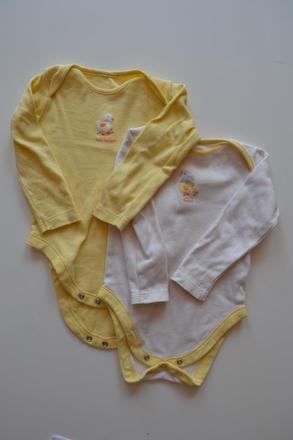 Bavlněné body s kačenkami - 2ks, f&f,80