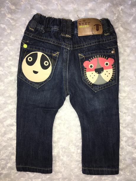 Modré zvířátkové rifle/džíny next, next,68