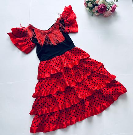 Ob/ šaty španělská tanečnice- v.cca 4-5 let,