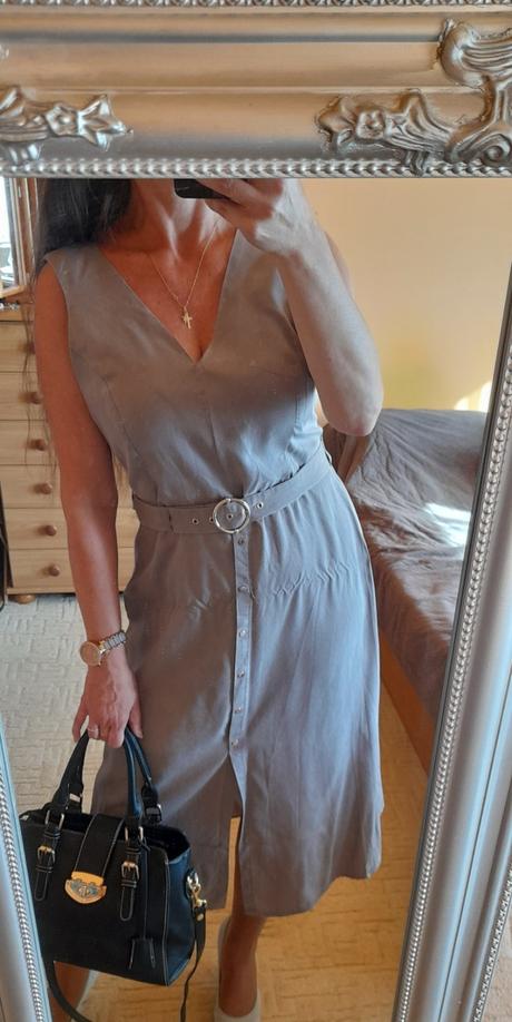Mohito elegantní midi šaty s páskem, mohito,42