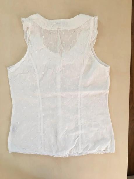 Bílá halenka s madeirou, vel l/xl, trandy, l