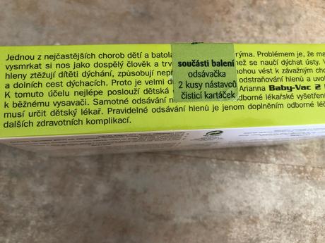 Odsávačka hlenů baby vac+nástavce,kartáčky navíc +, 