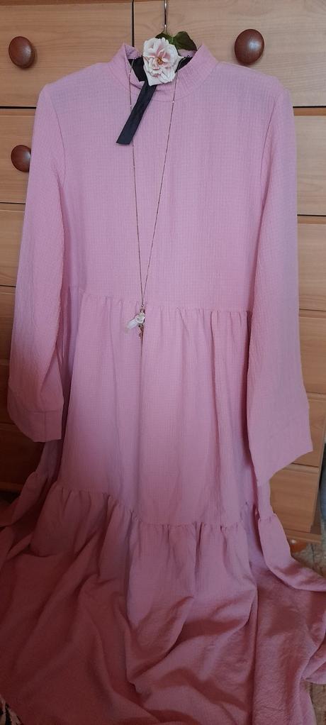 Shein volánové dlouhé šaty, m