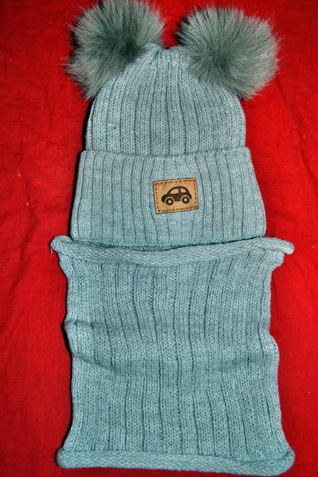 Oteplená čepice a nákrčník,v.80-98, 80 / 86 / 92 / 98