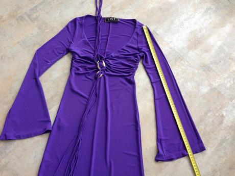 Elegantní vínovo fialové šaty vel.36-38, s těhoten, s