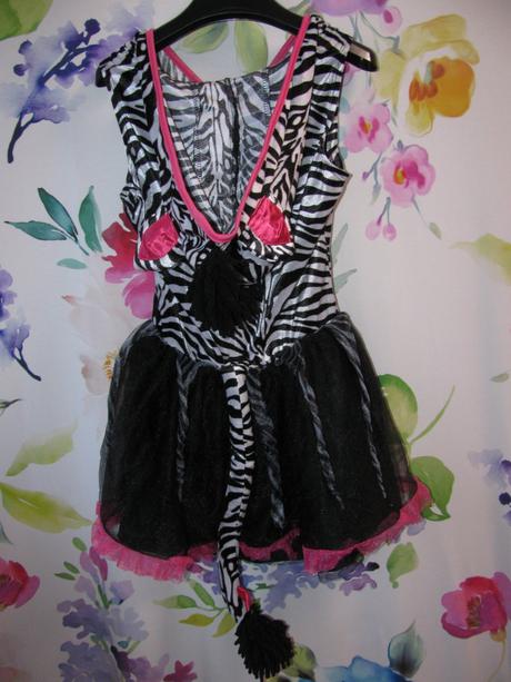 Karnevalový kostým-šaty zebra, 