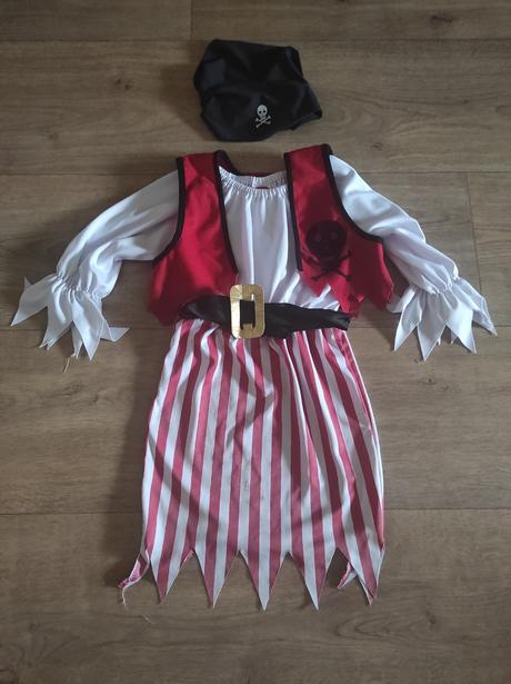 Karnevalový kostým pirátka vel. 3 - 5 let, 