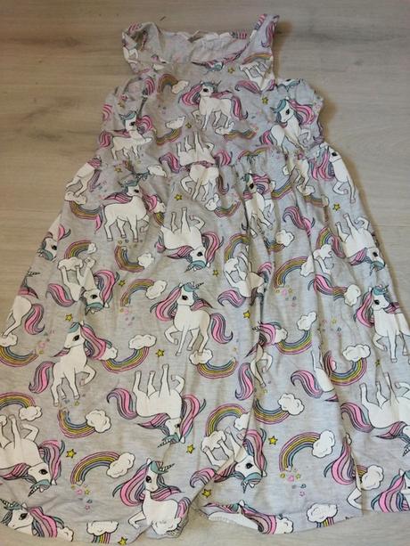 Šaty s poniky, koníky 134/140, h&m,140