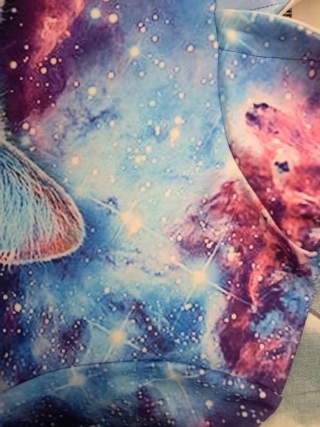 Mikina noční obloha + kočka, 146