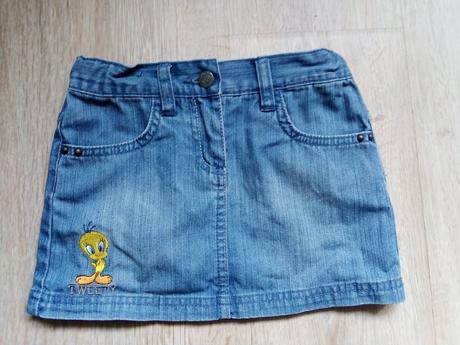 Dívčí riflová sukně, 104