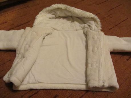 Bílý zimní kabátek., f&f,80