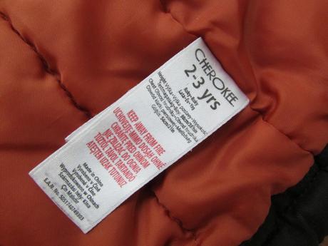 Černá bunda  s kožíškem na kapuci, cherokee,98