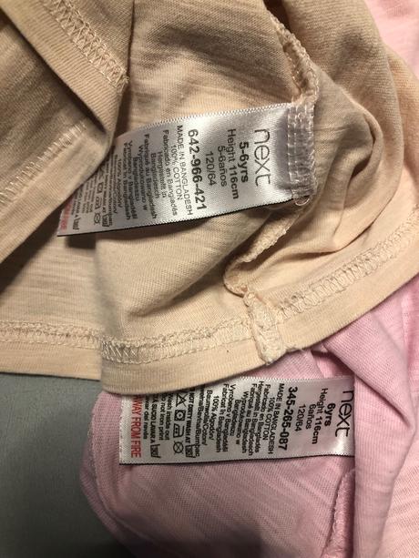 2 trička next růžová 6let 116cm unicorn plameňák, next,116