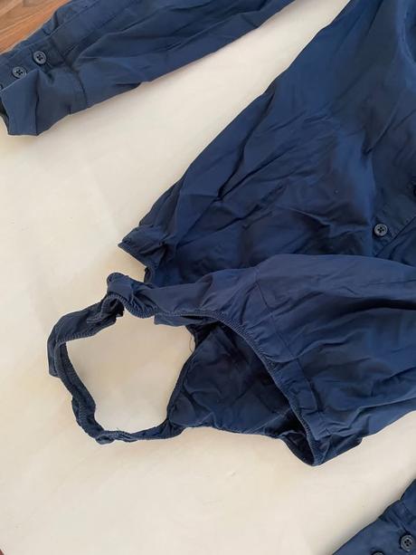 Tmavě modré košilové body, vel s/m, in wear, s