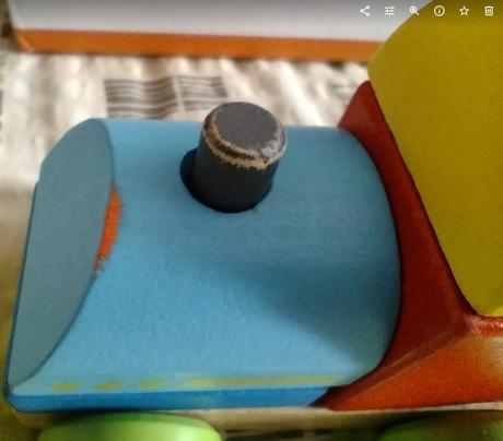 Viga dřevěná mašinka,