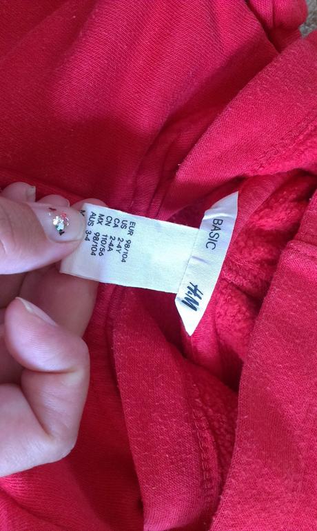 Mikina s kapucí- 98/104, h&m,98