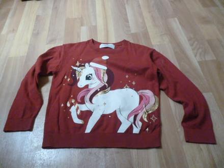 Vánoční svetr vel. 6-8 h-m, 122