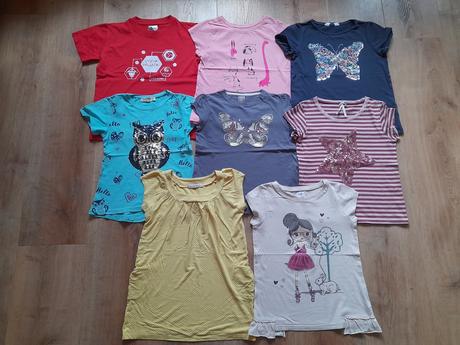 8 x tričko vel 134/140,next,ham,faf,cool club atd, 134