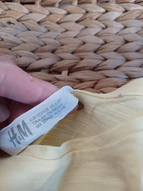 Vanilkové tričko s měnícími flitry h&m, h&m,128