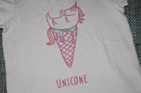 Nové dívčí triko next s jednorožcem, kol 2017, 122, next,122