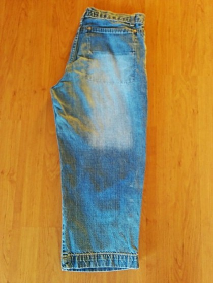 Džíny,  riflové tříčtvrťáky, s