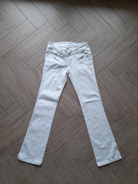 Bílé riflové kalhoty, 34